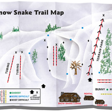 Trail map Snow Snake Mountain Ski Area