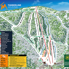 Trail map Timberline Mountain