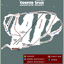 Trail map Cooper Spur