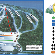 Trail map Bruce Mound