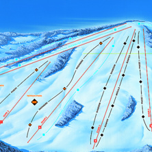 Trail map Pine Knob Ski Resort