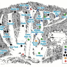 Trail map Hunt Hollow Ski Club
