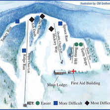 Trail map Maple Ski Ridge