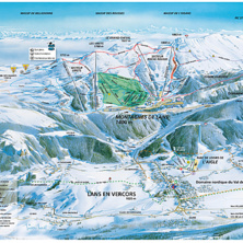 Trail map Lans En Vercors