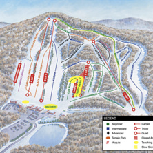 Trail map Bear Creek Mountain Resort