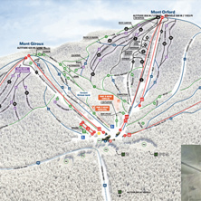 Trail map Mont Orford