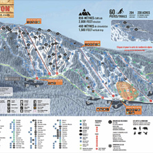 Trail map Mont Sutton