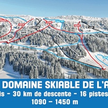 Trail map Les Bugnenets - Savagnières