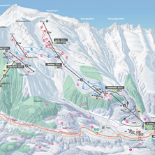 Trail map Disentis
