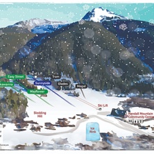 Trail map Kendall Mountain