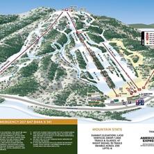 Trail map Pleasant Mountain