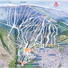 Trail map Saddleback Mountain
