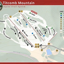 Trail map Titcomb Mountain