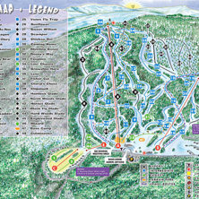 Trail map Tenney Mountain