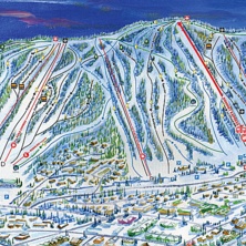 Trail map Sommet Saint Sauveur