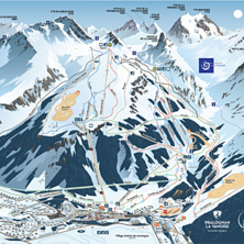 Trail map Pralognan La Vanoise