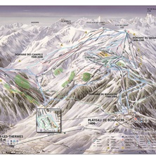 Trail map Ax Les Thermes