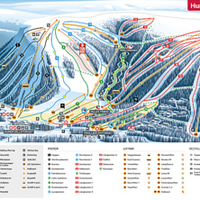 Trail map Hundfjället pistkarta