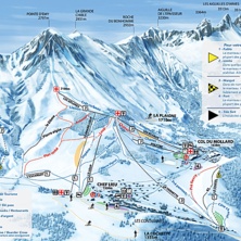 Trail map Albiez Montrond