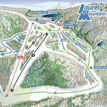 Trail map Laurel Mountain