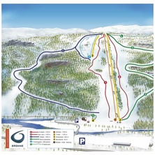 Trail map Brokke Alpinsenter
