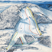 Trail map Kolsås Skisenter