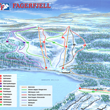 Trail map Fagerfjell skisenter