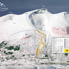 Trail map Arena Overøye Stordal Alpinsenter