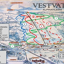 Trail map Vestvatn