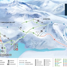Trail map Sirdal Skisenter