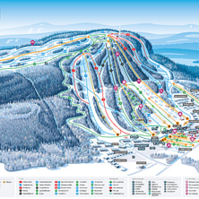 Trail map Kungsberget