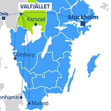 Trail map Valfjället