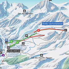 Trail map Arolla
