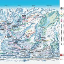 Trail map La Forclaz